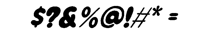 Quimbo Oblique Font OTHER CHARS