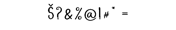 Quinceanera Font OTHER CHARS