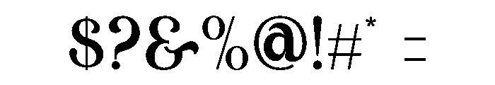 Quine Camera Font OTHER CHARS