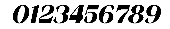 Quinela Black Italic Font OTHER CHARS