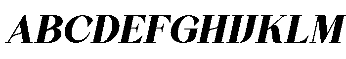 Quinela Black Italic Font UPPERCASE