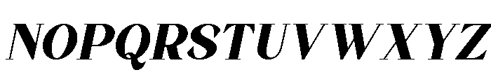 Quinela Black Italic Font UPPERCASE