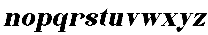 Quinela Black Italic Font LOWERCASE