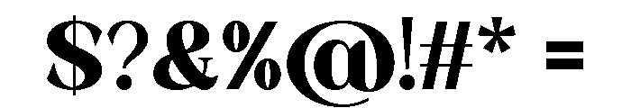 Quinela Black Font OTHER CHARS