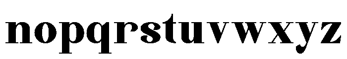 Quinela Black Font LOWERCASE