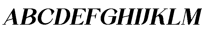 Quinela Bold Italic Font UPPERCASE