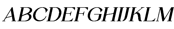 Quinela Italic Font UPPERCASE