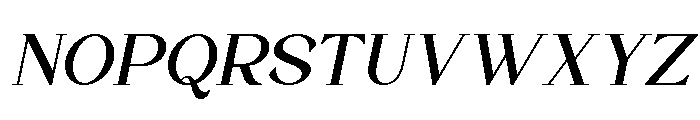 Quinela Italic Font UPPERCASE