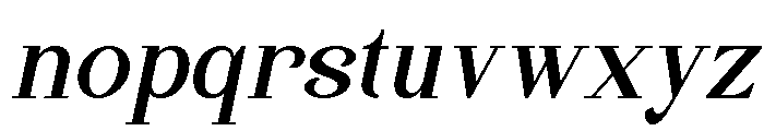 Quinela Italic Font LOWERCASE