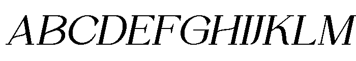 Quinela Light Italic Font UPPERCASE