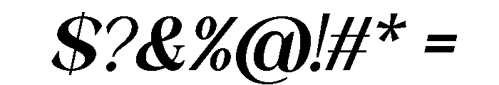 Quinela Medium Italic Font OTHER CHARS