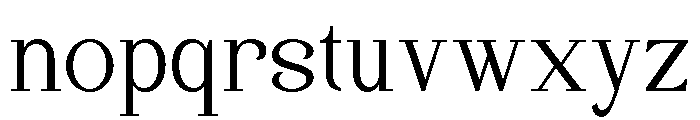 Quinela Thin Font LOWERCASE