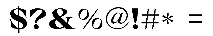 Quintus Font OTHER CHARS