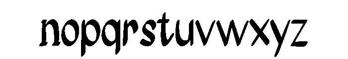 Quirinus Font LOWERCASE