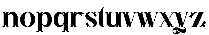 Quirk Astique Font LOWERCASE