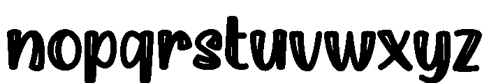 Quirkly Font LOWERCASE