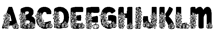 Quirky Autumn Font UPPERCASE