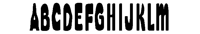 Quirky Condense Font UPPERCASE
