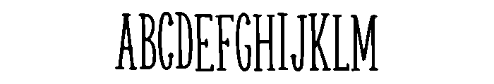 Quirky Farm House Lette Regular Font UPPERCASE