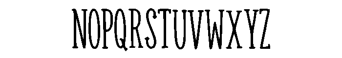Quirky Farm House Lette Regular Font UPPERCASE
