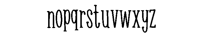 Quirky Farm House Lette Regular Font LOWERCASE