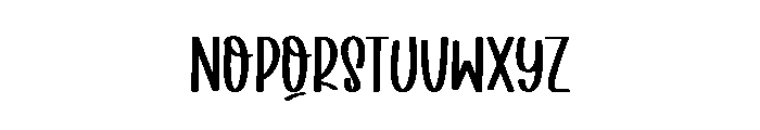 Quirky Girl Font UPPERCASE