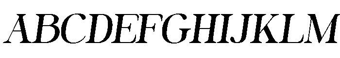 Quirky Italic Font UPPERCASE