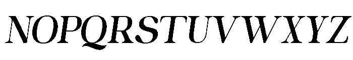 Quirky Italic Font UPPERCASE