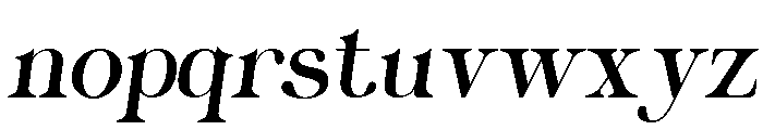 Quirky Italic Font LOWERCASE
