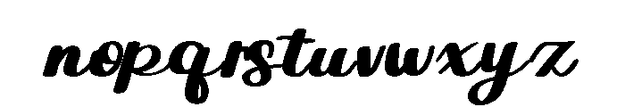 Quirky Lemon Font LOWERCASE