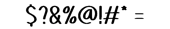 Quirky Memo Font OTHER CHARS