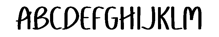Quirky Memo Font UPPERCASE