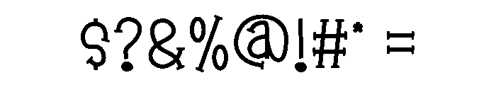 Quirky Pop Font OTHER CHARS