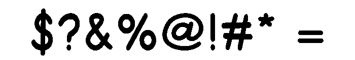 Quirky Sprinkle Font OTHER CHARS