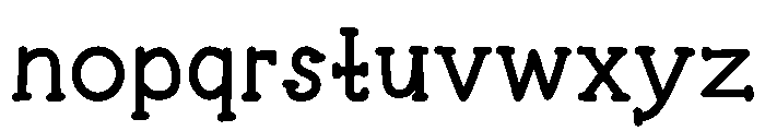 Quirky Sprinkle Font LOWERCASE