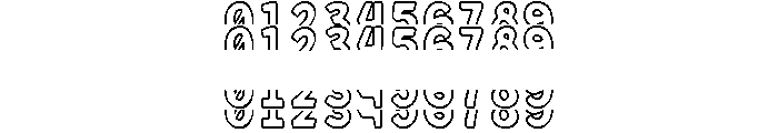 Quirky Stacked Monogram Font OTHER CHARS