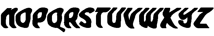Quirky Wave Font UPPERCASE
