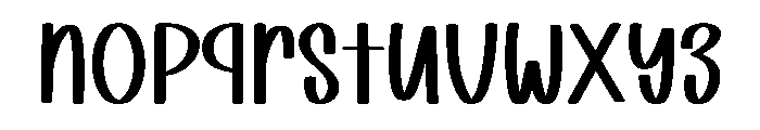 Quirky Write Font LOWERCASE