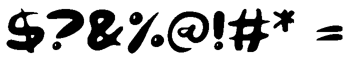 Quirky diva Font OTHER CHARS