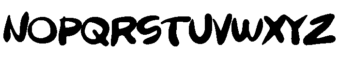 Quirky diva Font UPPERCASE