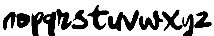 Quirky diva Font LOWERCASE