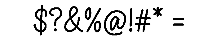 Quirky lovely Font OTHER CHARS