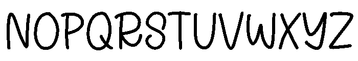 Quirky lovely Font UPPERCASE