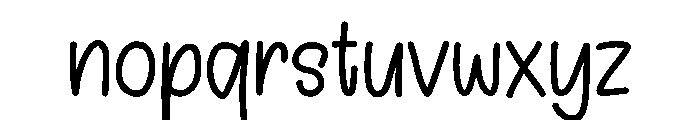 Quirky lovely Font LOWERCASE