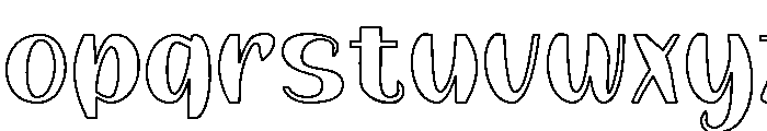 QuirkyRound Font LOWERCASE