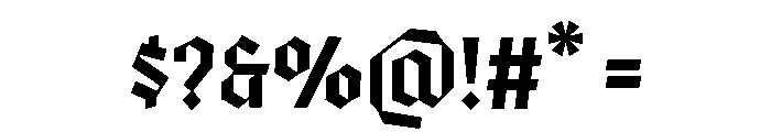 Quitestar Regular Font OTHER CHARS
