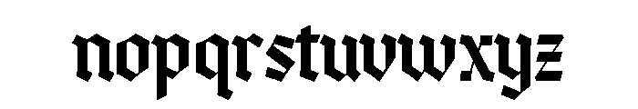 Quitestar Regular Font LOWERCASE