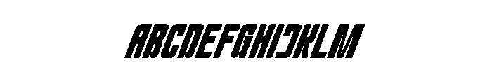 Qunko Slant Font UPPERCASE