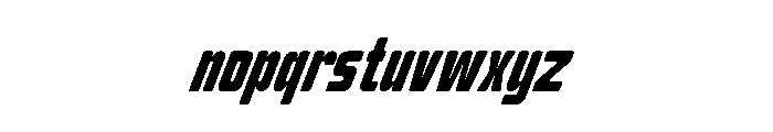 Qunko Slant Font LOWERCASE
