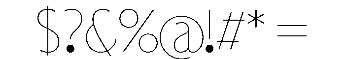 Qunotz Regular Font OTHER CHARS